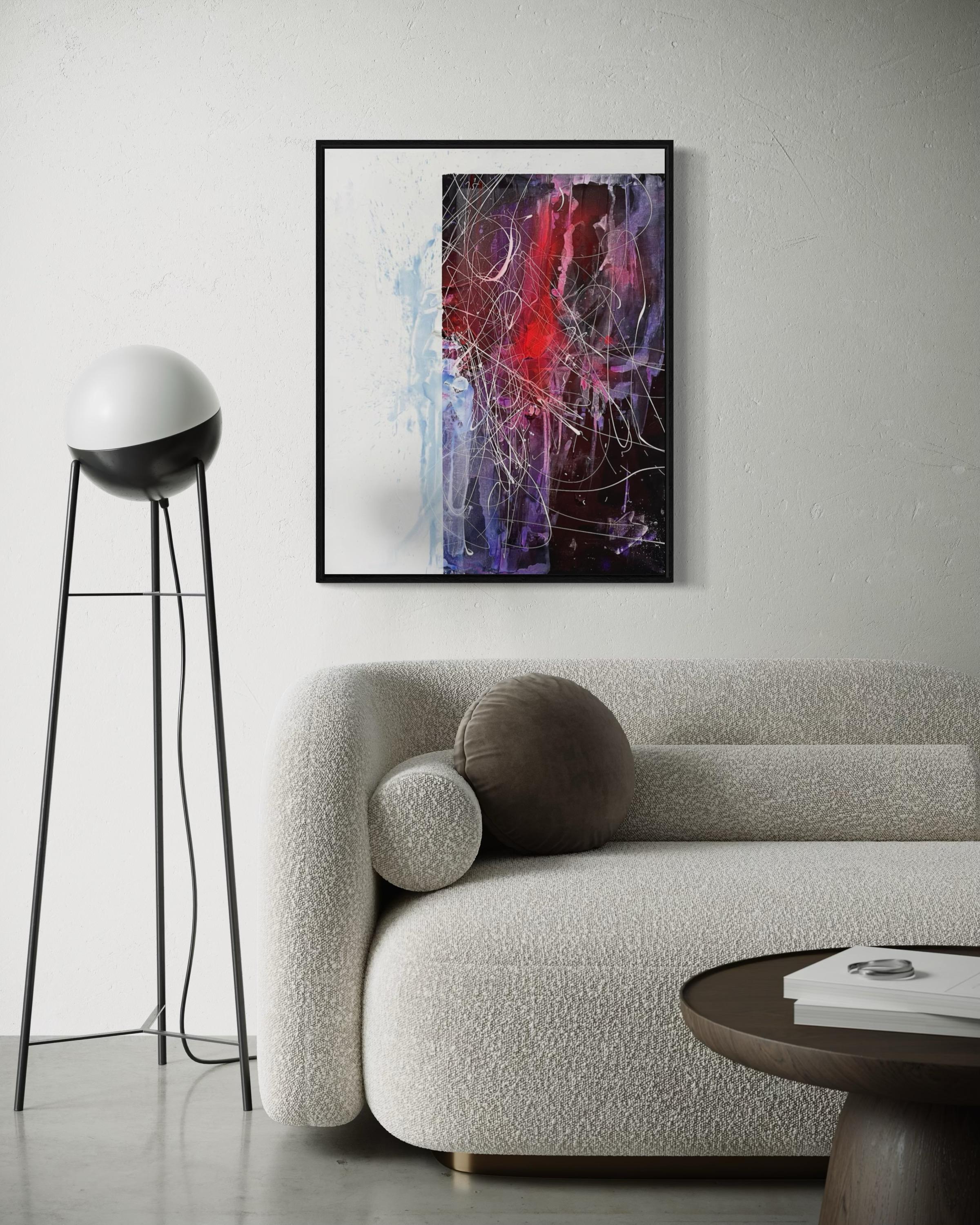 Esquina, 75x60cm, acrílico, lienzo - Painting de Veranika Rokashevich