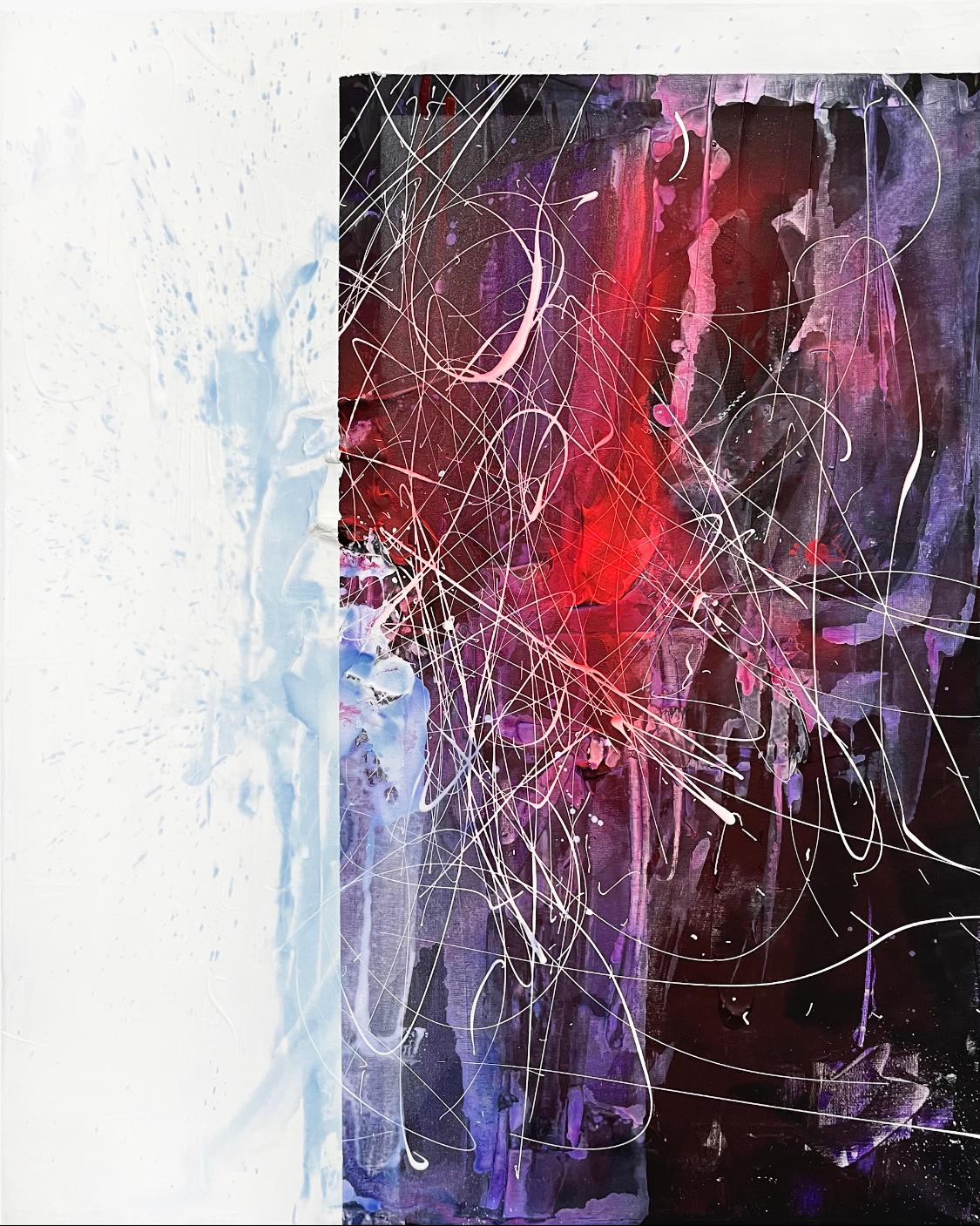 Abstract Painting de Veranika Rokashevich - Esquina, 75x60cm, acrílico, lienzo