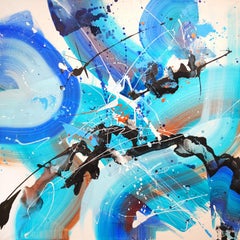 El amor de papá 80x80cm, acrílico, lienzo