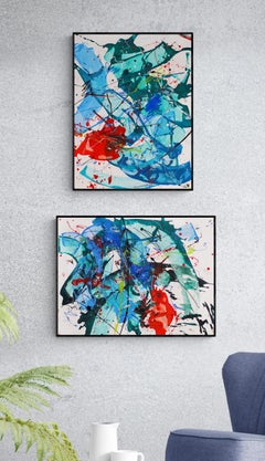 Diptych" Change 1 and change 2" , 60x80 cm/ 60x80cm