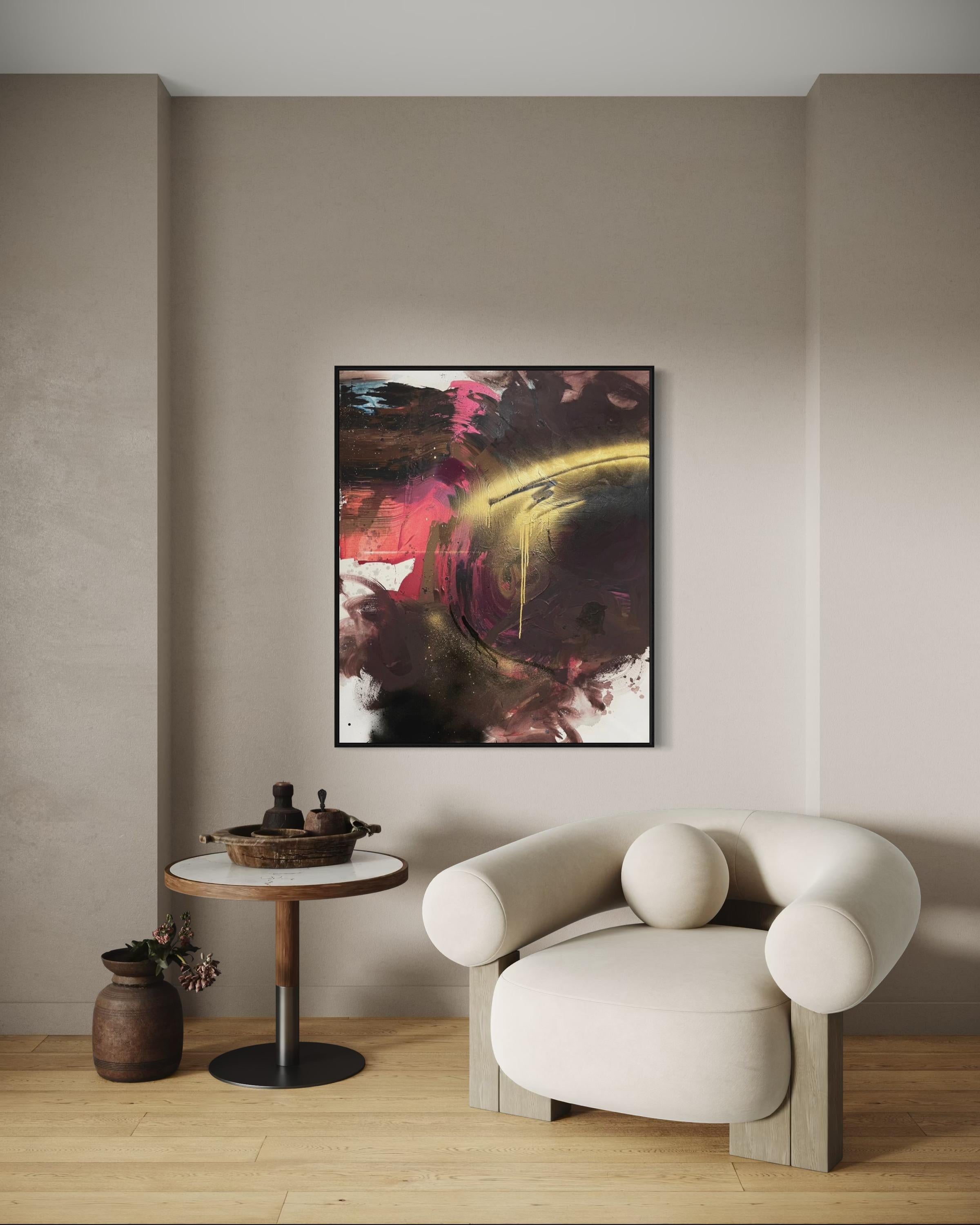 El Dorado 2 , 120x100cm, acrílico, lienzo - Art Abstracto de Veranika Rokashevich