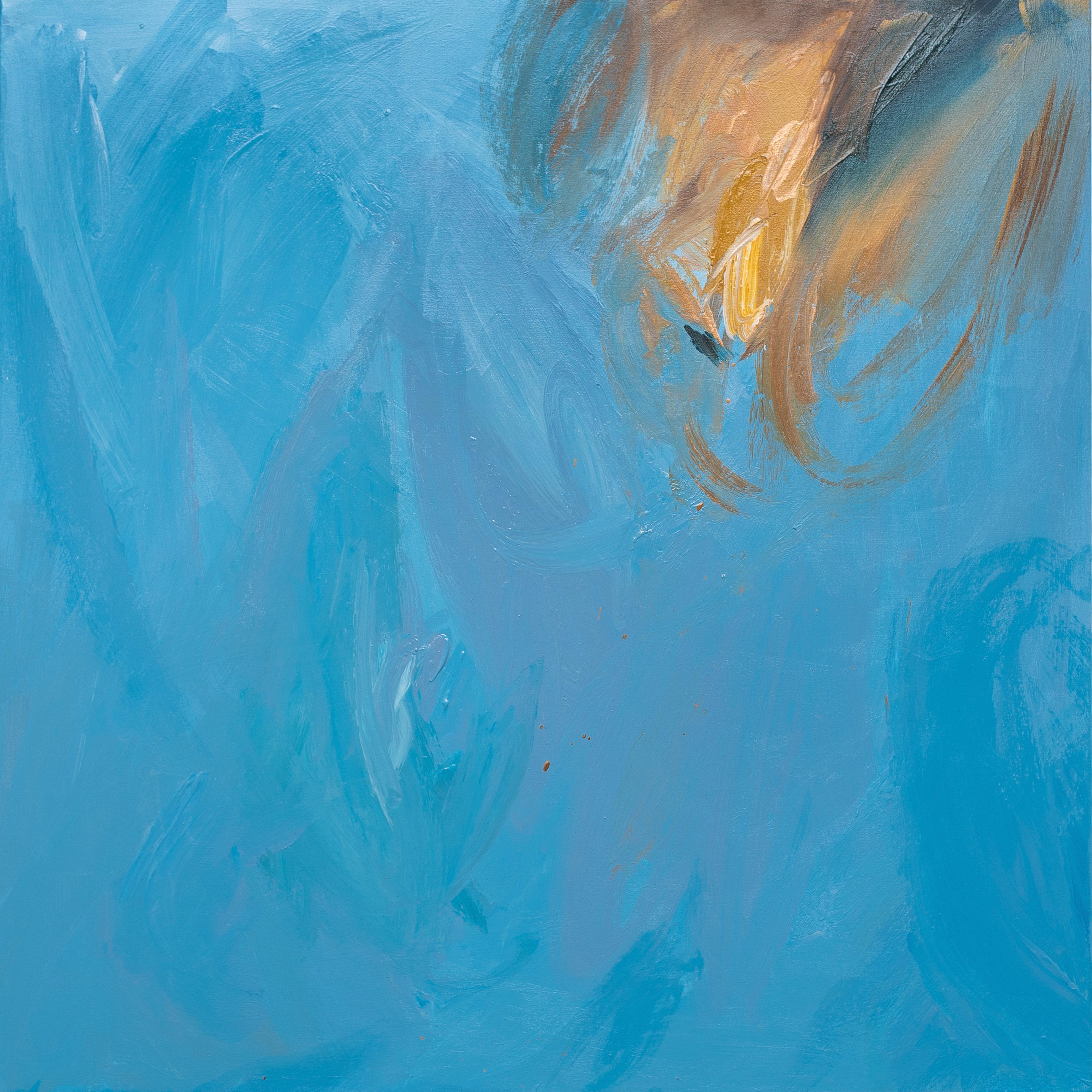 Abstract Painting di Veranika Rokashevich - Eterocromia , 80x80cm, acrilico, tela