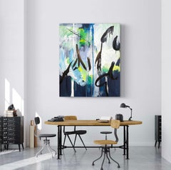 "Jardin japonais" 100x120 cm, acrylique sur toile