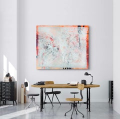 "Oxid" 100x120 cm, Acryl auf Leinwand, Blattgold