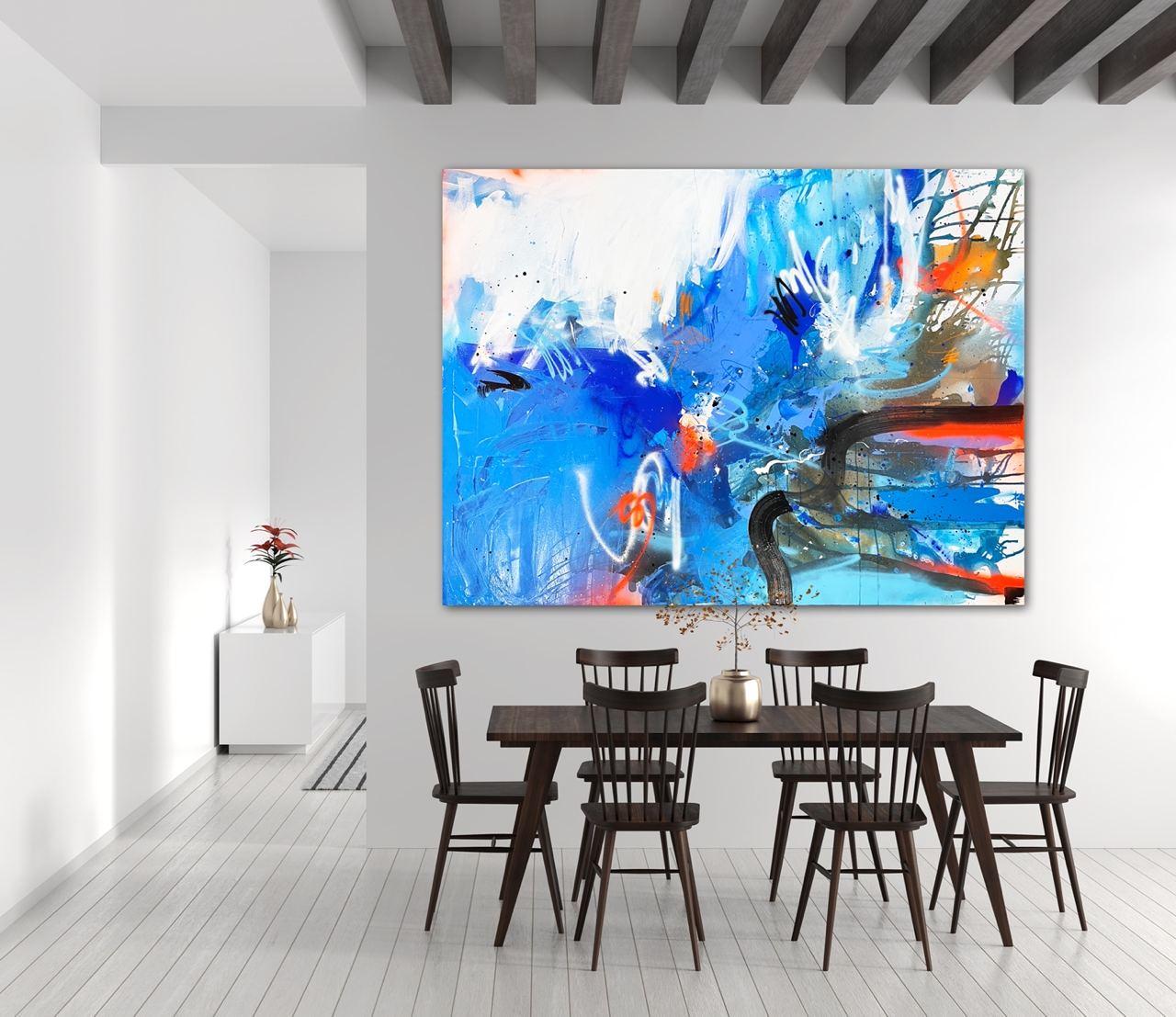 oxígeno , 250x170 cm, acrílico, lienzo en venta 1