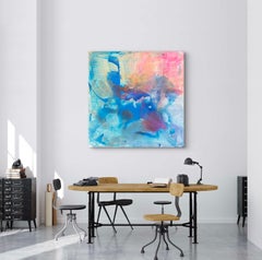 "Sette cieli" 100x100 cm, acrilico su tela