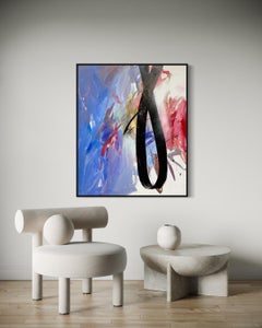 Boucle d'horloge 120 x 100 cm, acrylique, toile