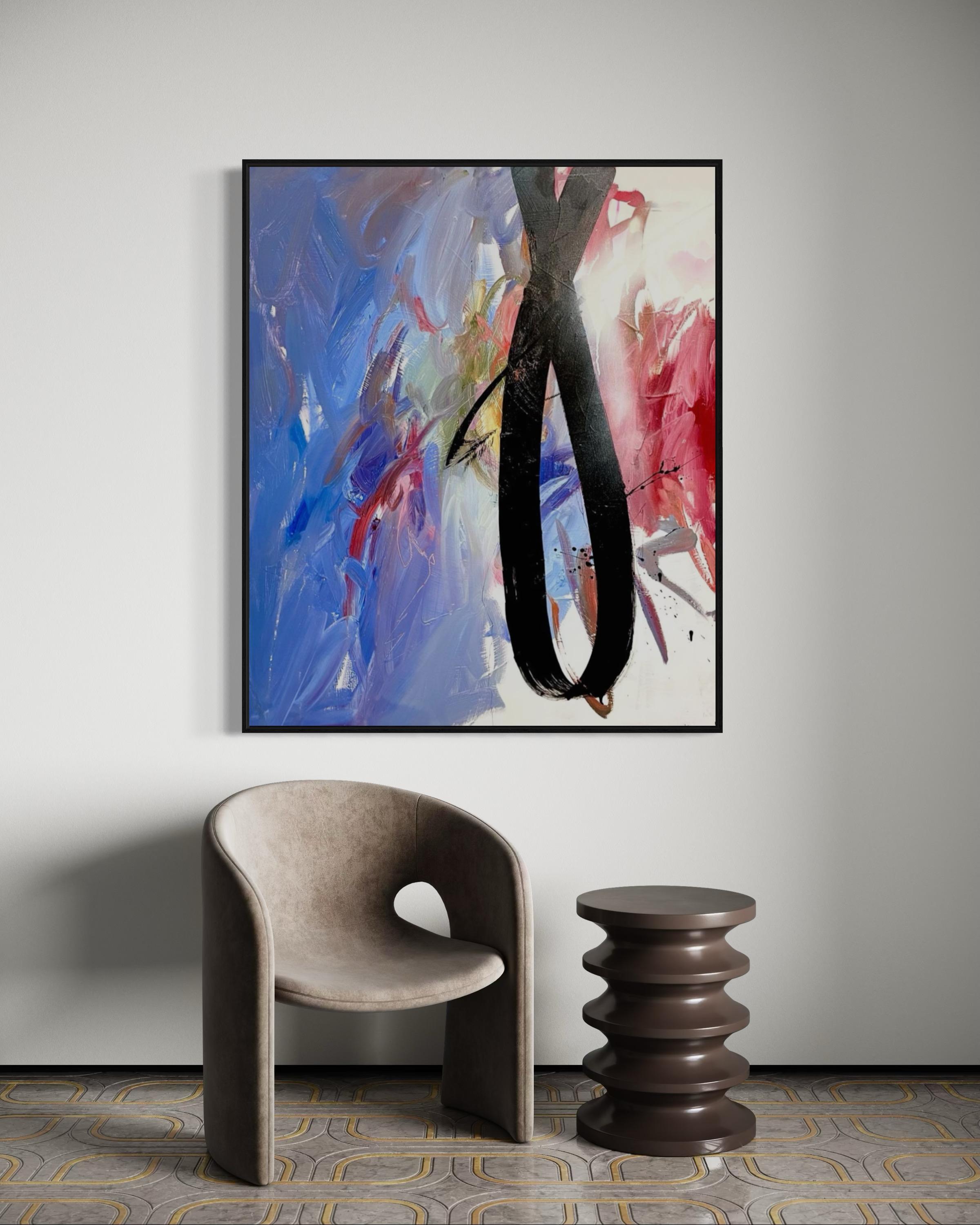 Looping , 120x100 cm, acrilico, tela in vendita 2