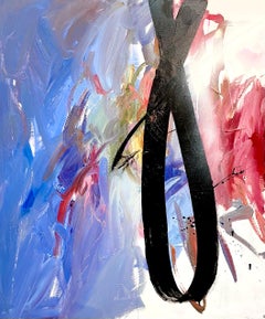 Boucle d'horloge 120 x 100 cm, acrylique, toile
