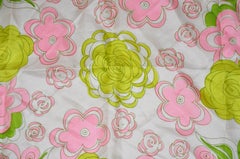 Vera's Pink Border "Vintage Spring Blooming" Silk Scarf