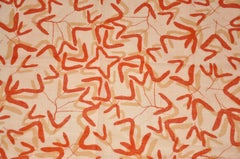 Vera's "Warm Autumn Leaves & Twigs" Fringed Scarf