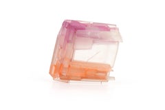 Verborgen Magenta Brooch in Rock Crystal & Stainless Steel by Julia Obermaier