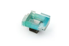 Verborgen Turquoise Ring in Rock Crystal & Silver by Julia Obermaier