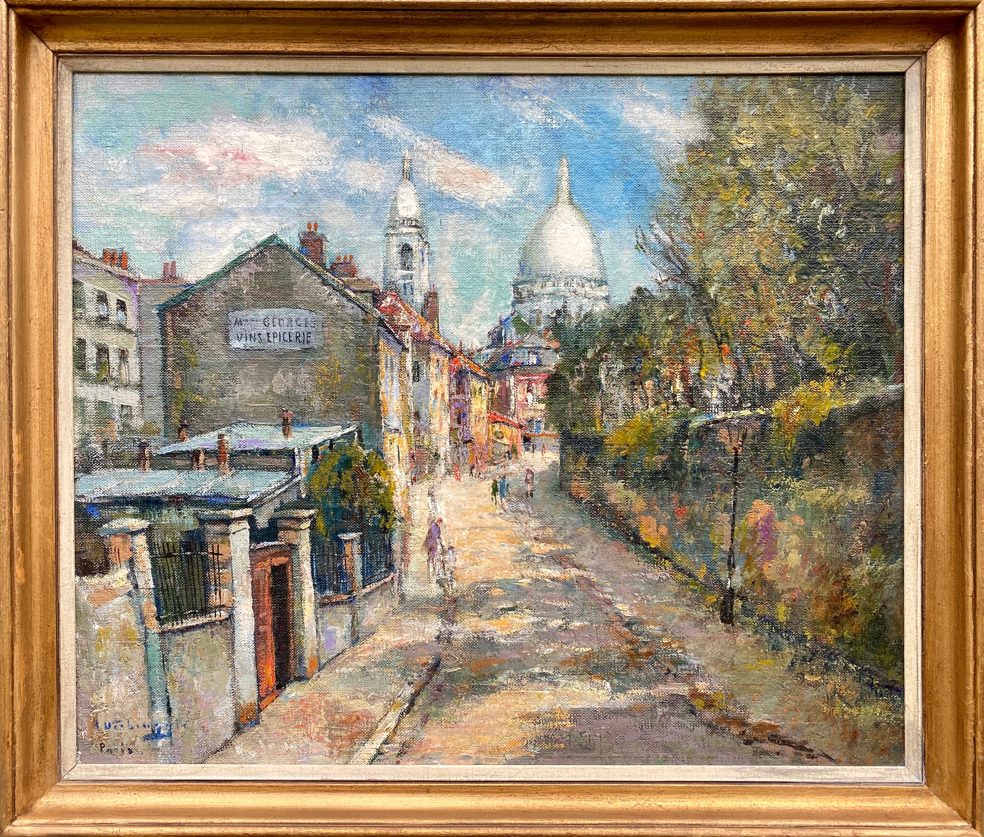 Verbrugghe Charles Landscape Painting - Paris – Montmartre, Charles Verbrugghe, Bruges 1877 – 1974 Paris, Signed