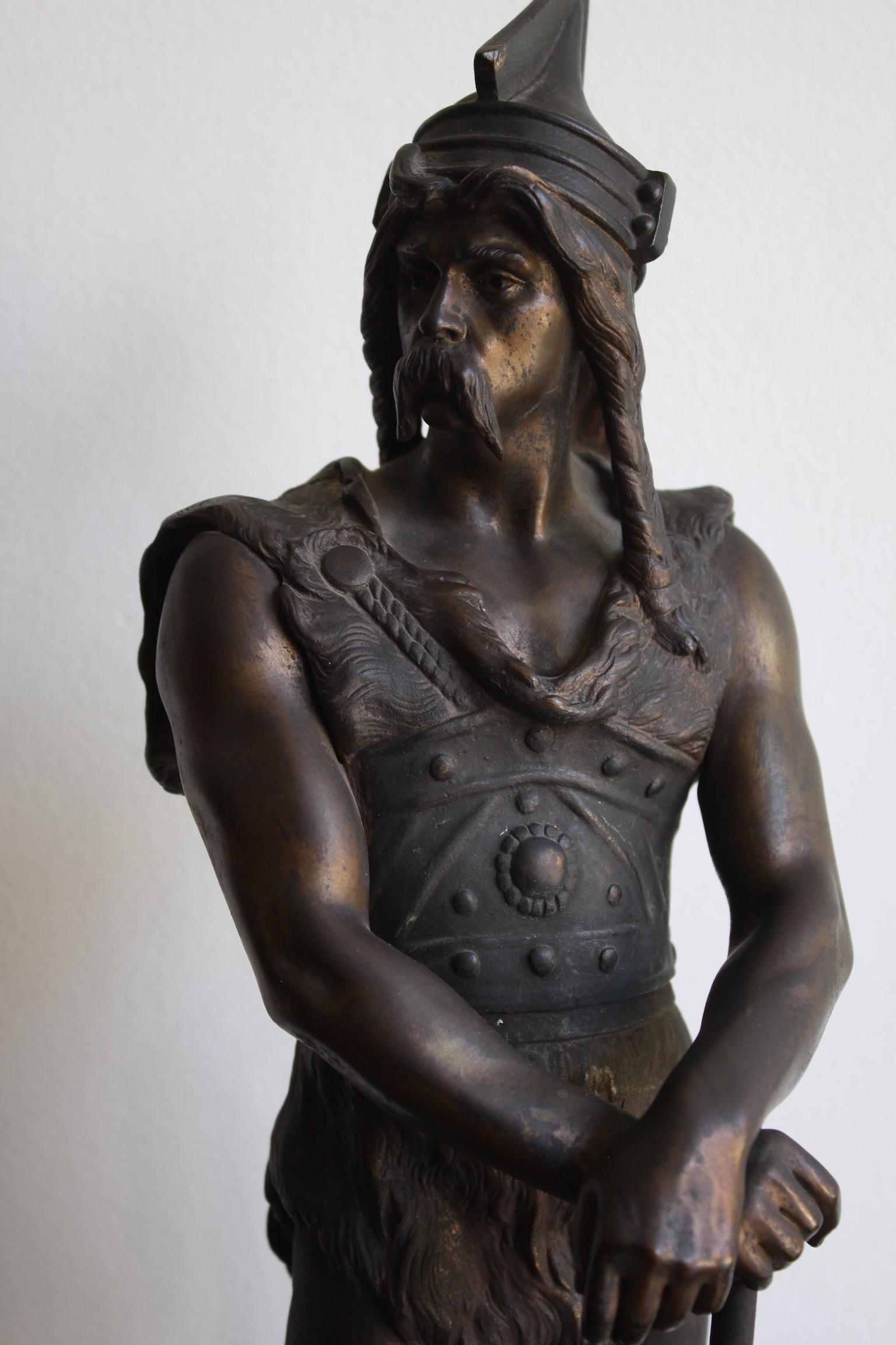 20th Century Vercingetorix Bronze Sculpture by Marcel Debut