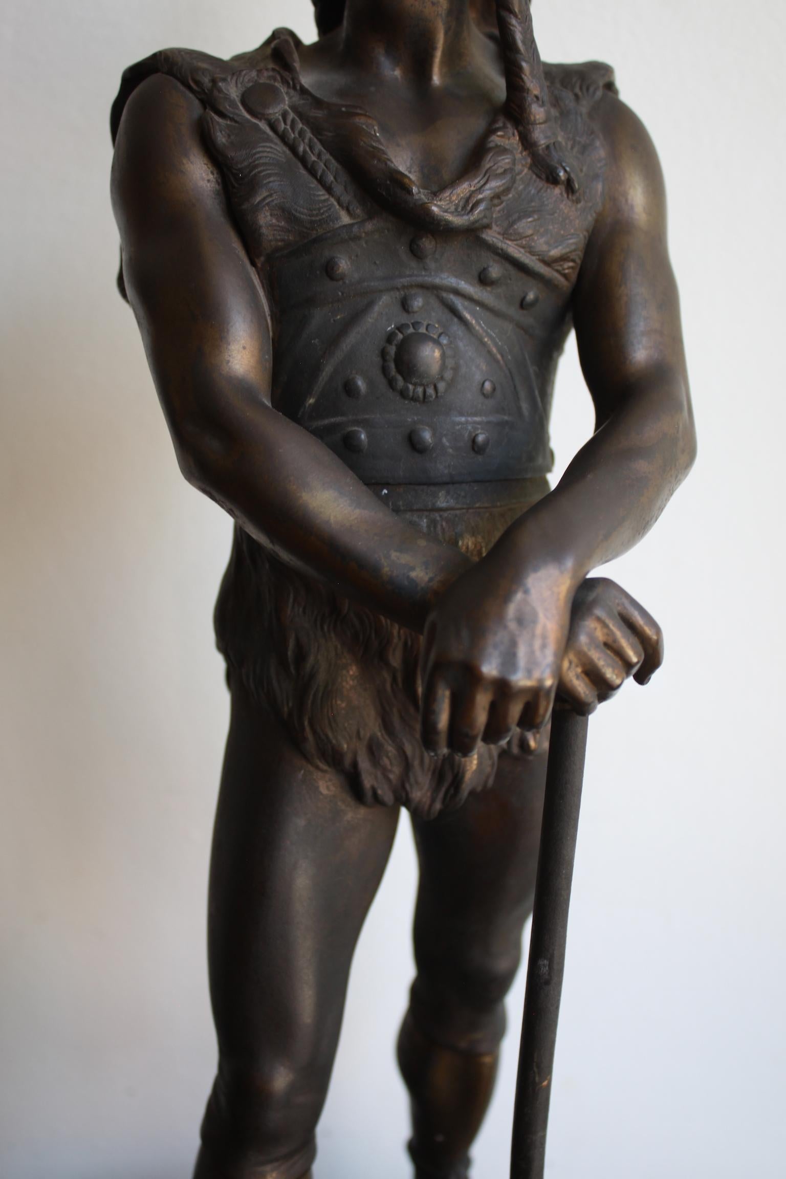 Bronze Sculpture en bronze Vercingetorix de Marcel Debut