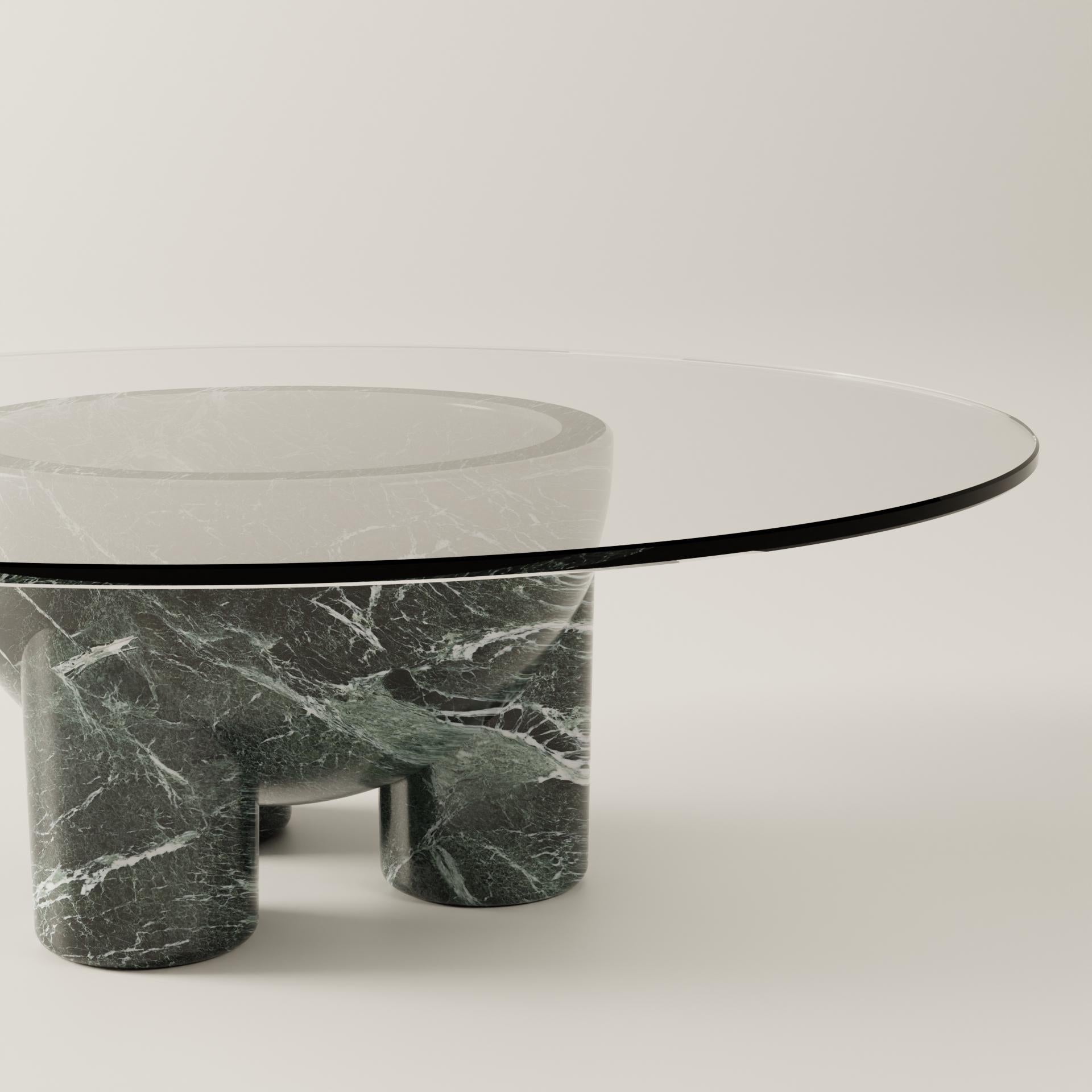 Línea U de mármol Verde Alpi 'tAAAble' de BURGIO Vidrio en venta