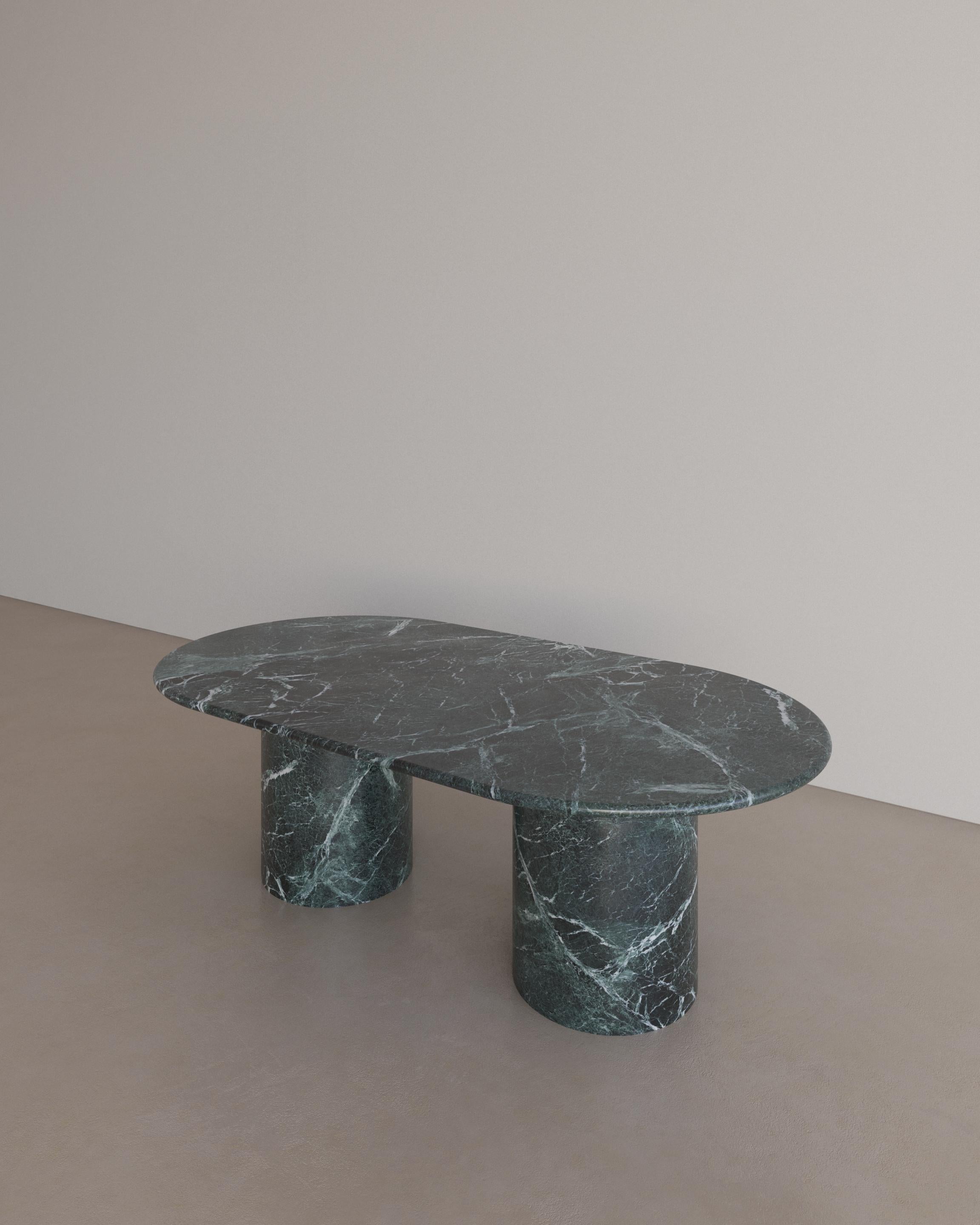 The Voyage Coffee Table I in Verde Alpi celebrates the simple pleasures that define life and replenish the soul through harnessing essential form. Envisioned as an ode to historical elegance, captured through a modern lens of minimalistic