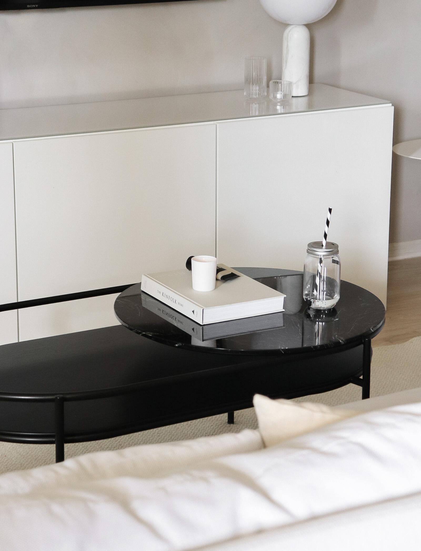 Verde Coffee Black Table by Rikke Frost For Sale 3