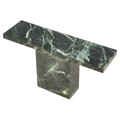 Verde Green Marble Console Table, Italy, 1970
