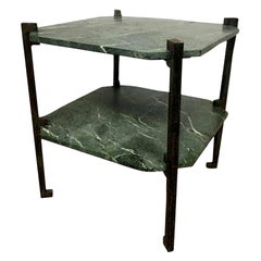 Verde Italia Italienischer Beistelltisch aus Granit und Bronze