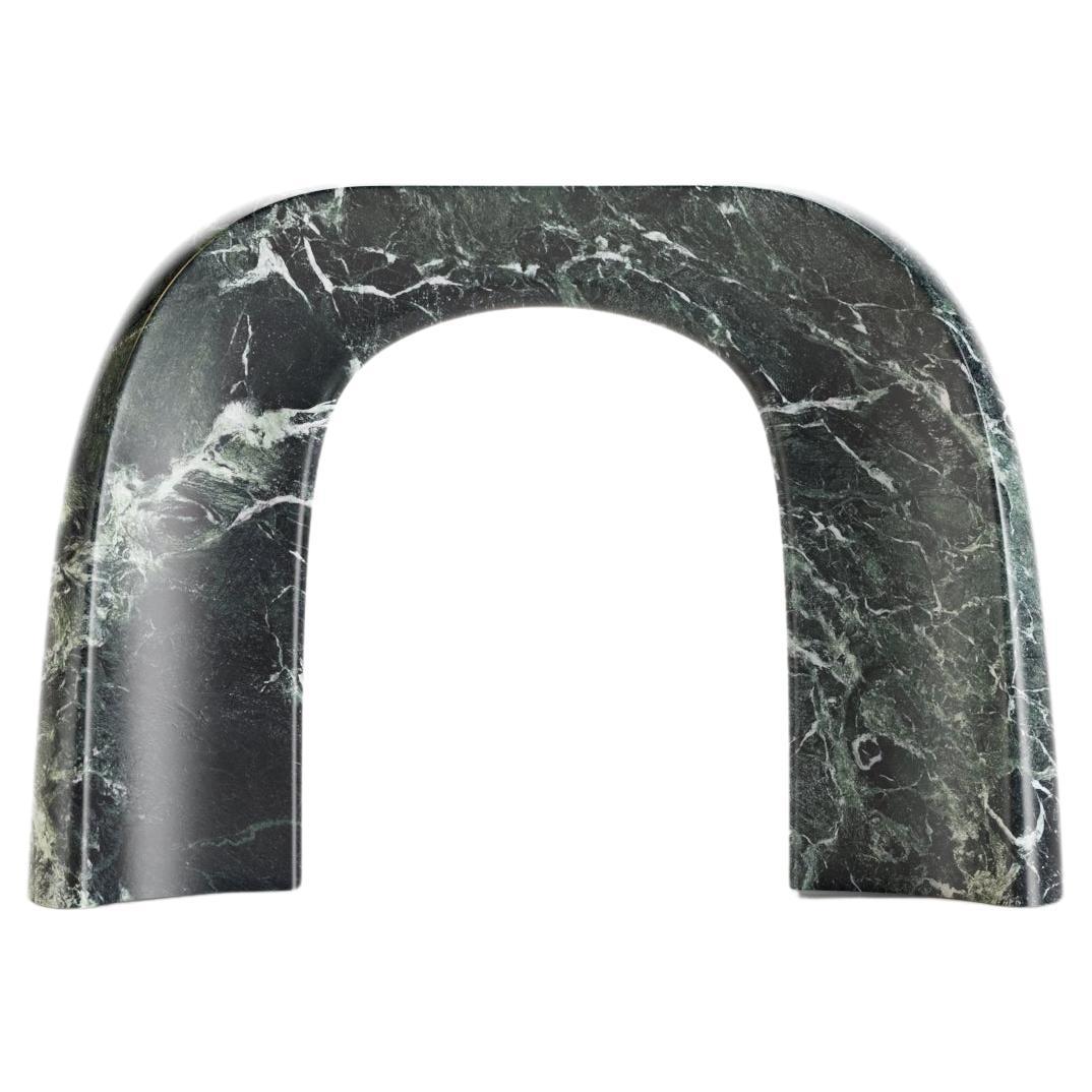 Verde Notte Shan Marble Console by Serafini For Sale