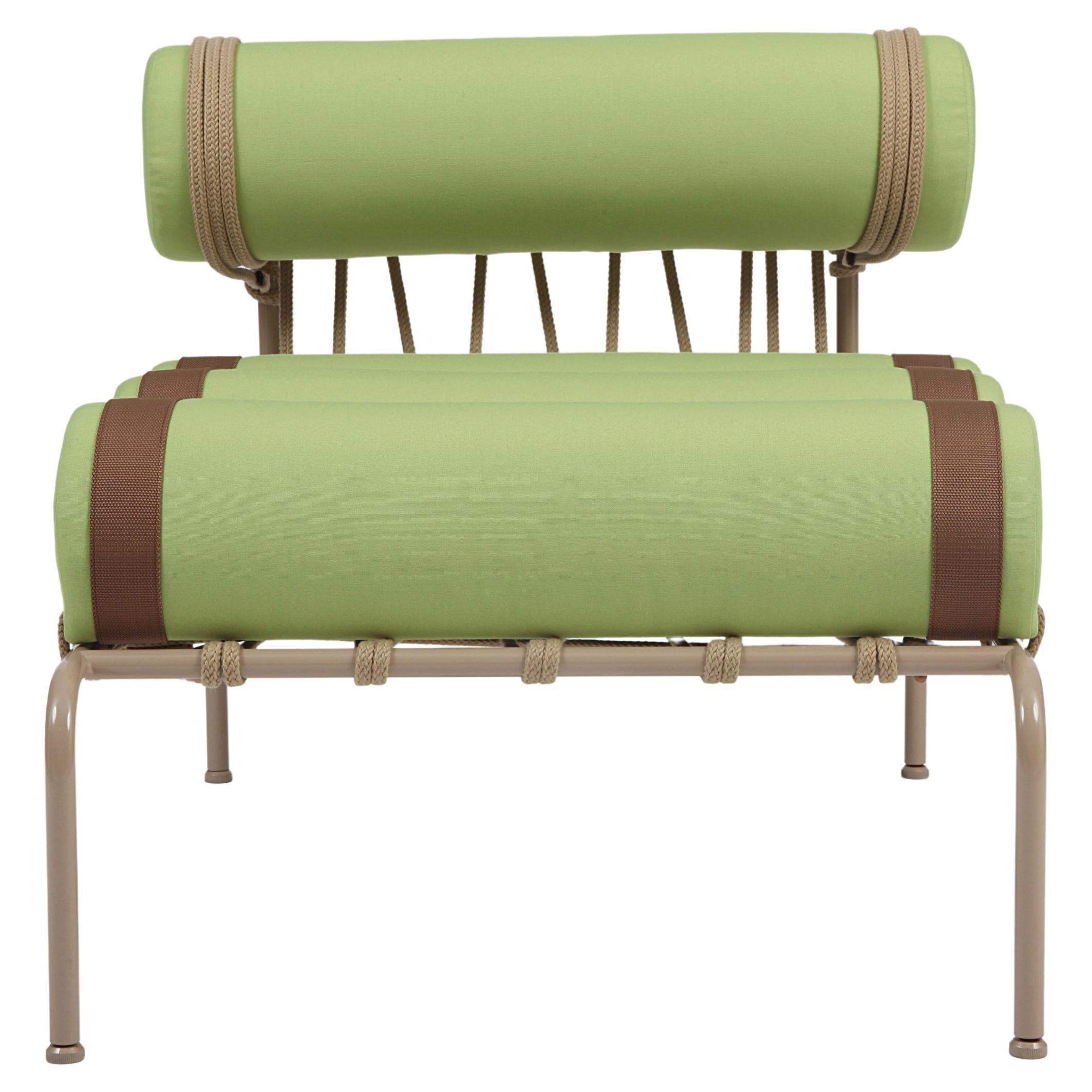 Verde Oasi Plain Kylíndo Outdoor Armchair by Dalmoto For Sale