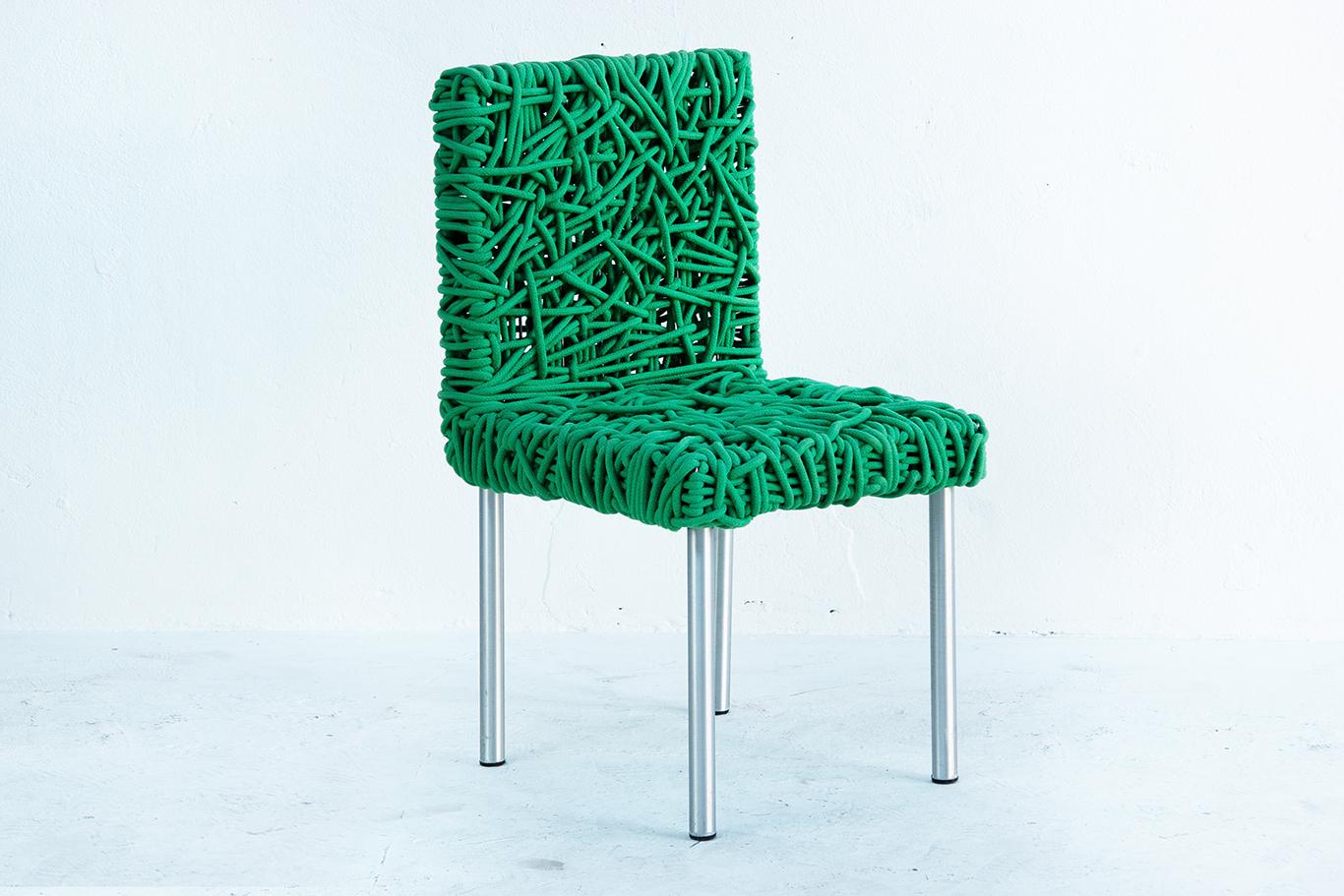 Italian Verde Side Chair by Campana Brothers For Sale