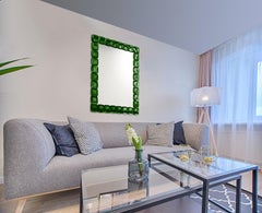"VERDE" Specchio in Vetro di Murano in Stile Contemporaneo, Fratelli Tosi