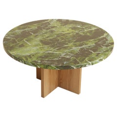 Verde Tifone Marble Coffee Table, Made in Italy