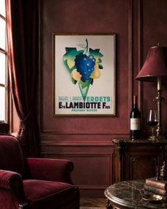 Verdets Ets Lambiotte Fres 1934 French Wine Advertising Poster, Lajos Marton
