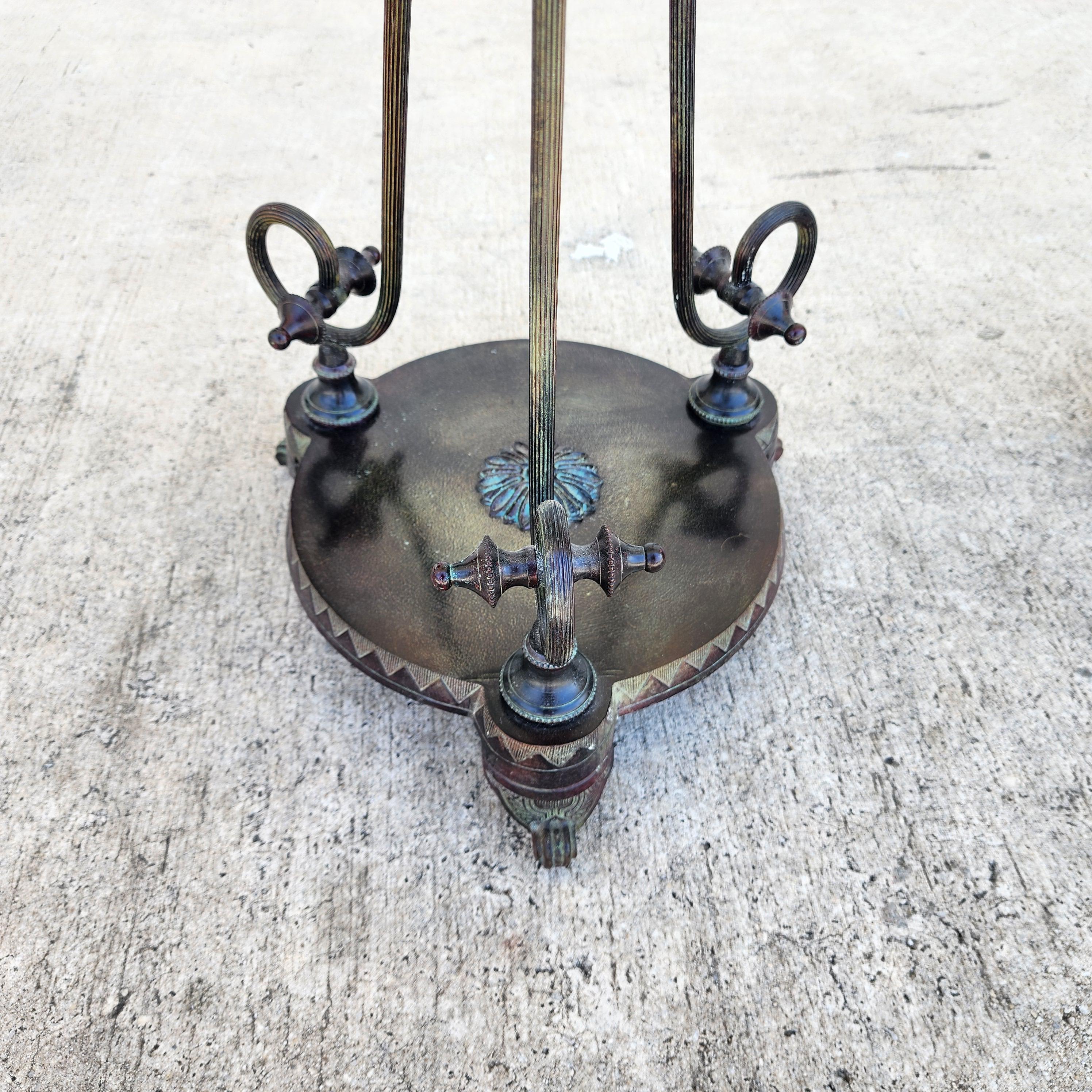 Paire de tables d'appoint Verdi Gris Bronze Gueridon en vente 5