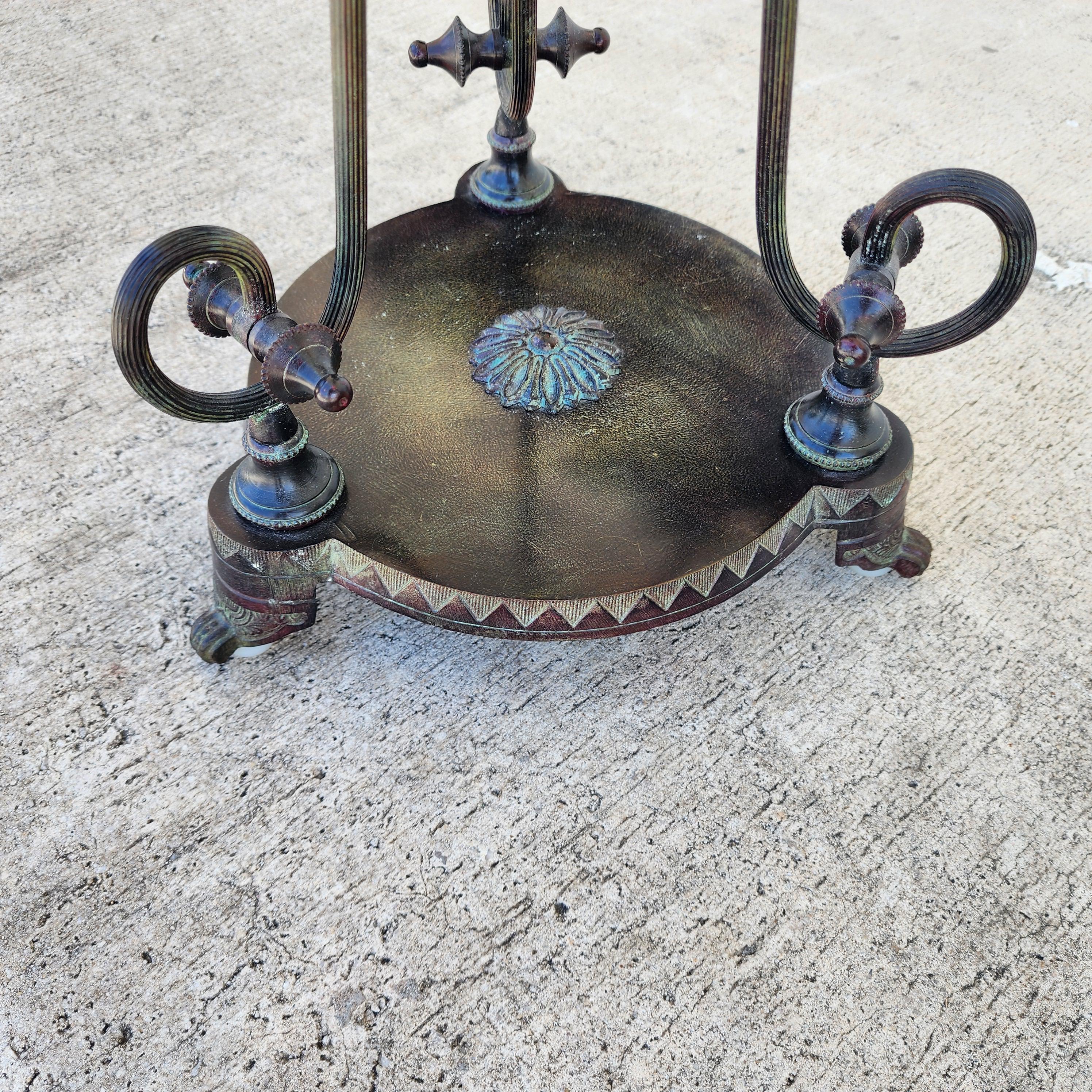 Paire de tables d'appoint Verdi Gris Bronze Gueridon en vente 7