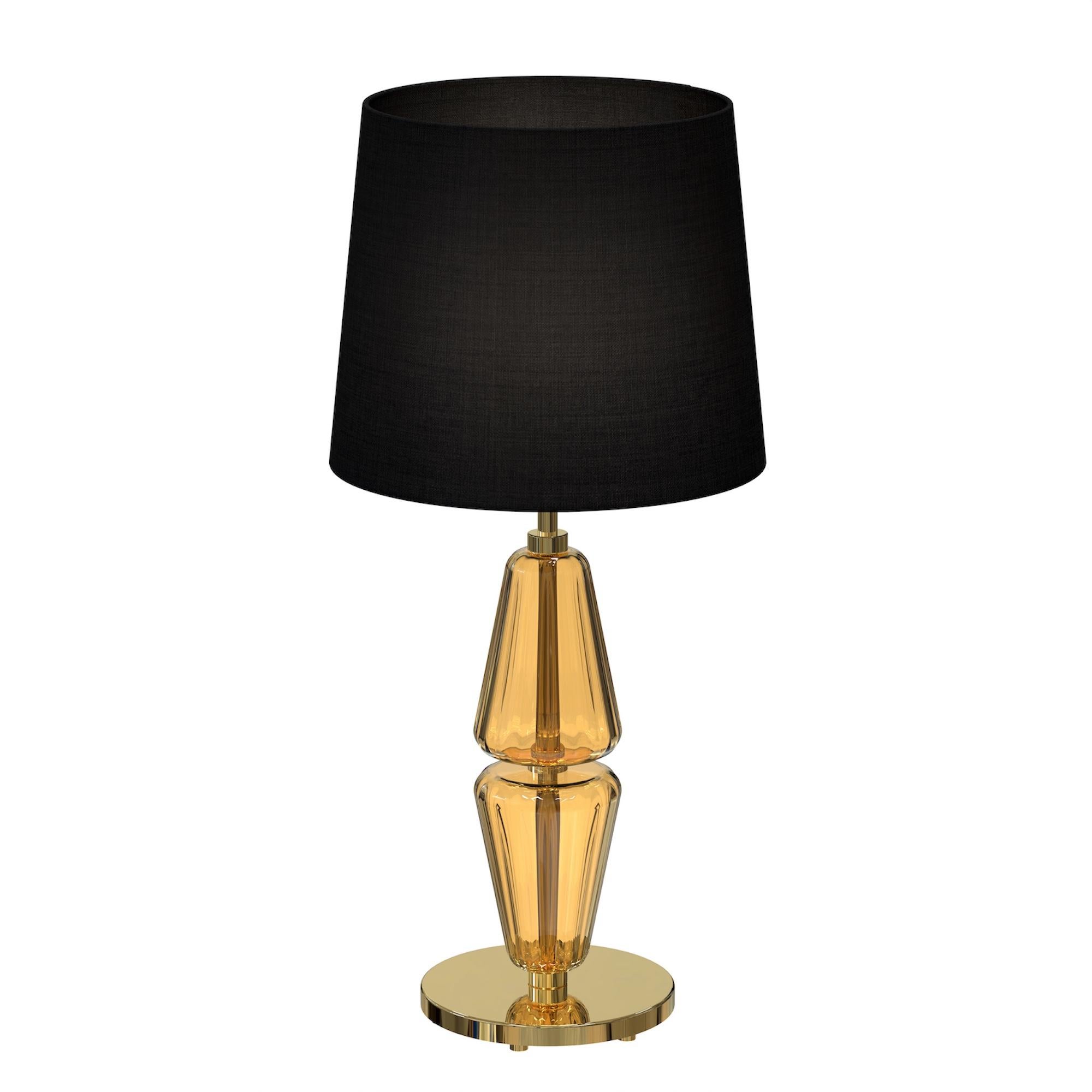 VERDI Handgefertigte moderne Tischlampe aus Muranoglas Made in Italy im Angebot 7