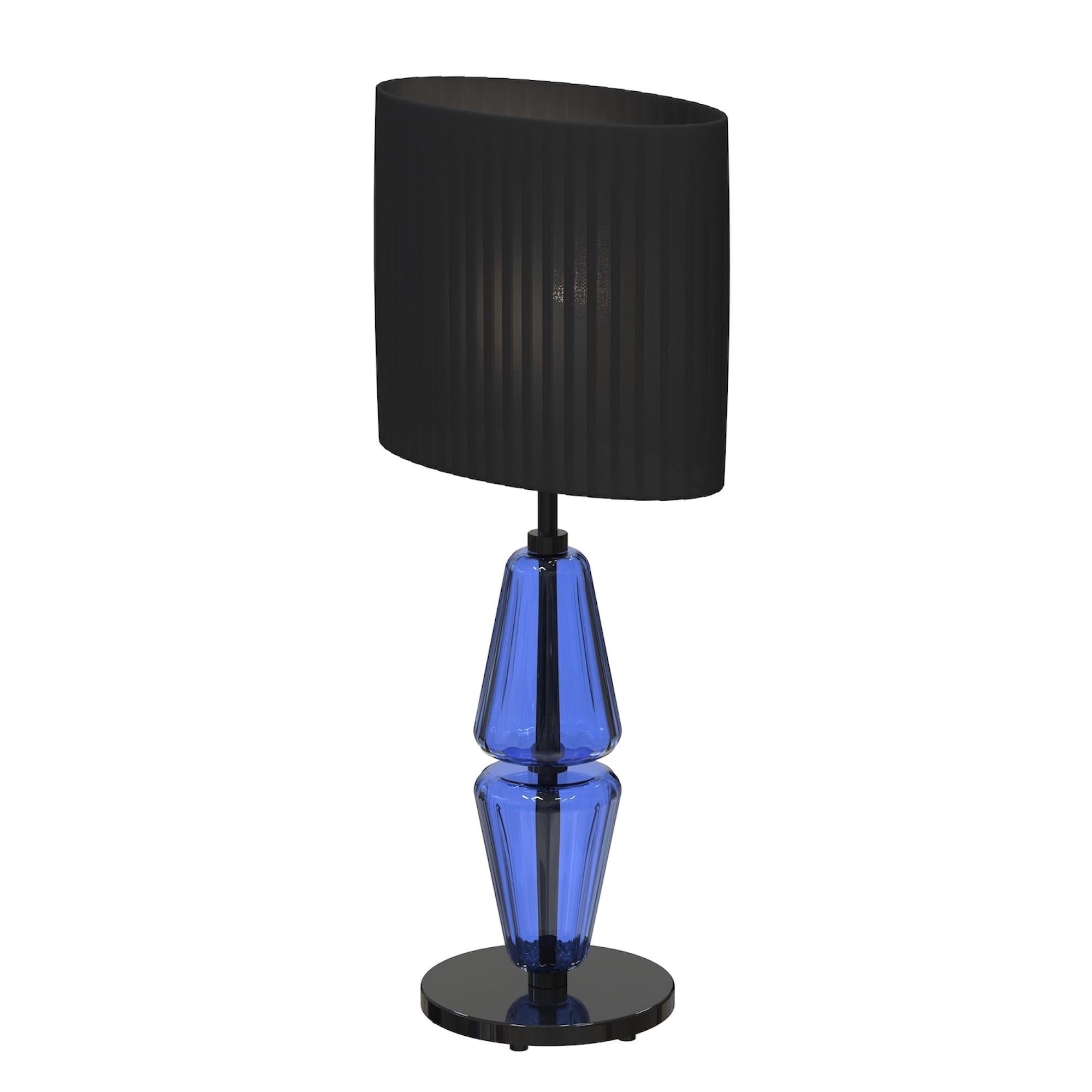 VERDI Handgefertigte moderne Tischlampe aus Muranoglas Made in Italy im Angebot 8