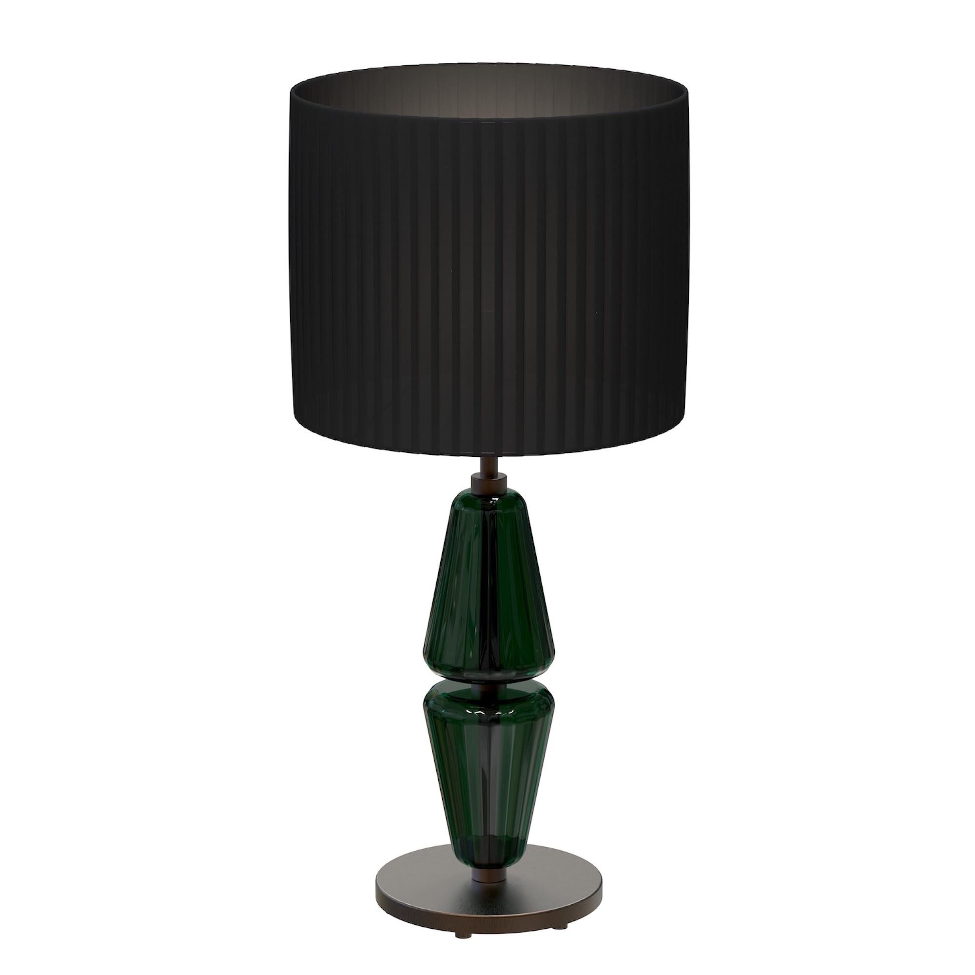 VERDI Handgefertigte moderne Tischlampe aus Muranoglas Made in Italy im Angebot 4