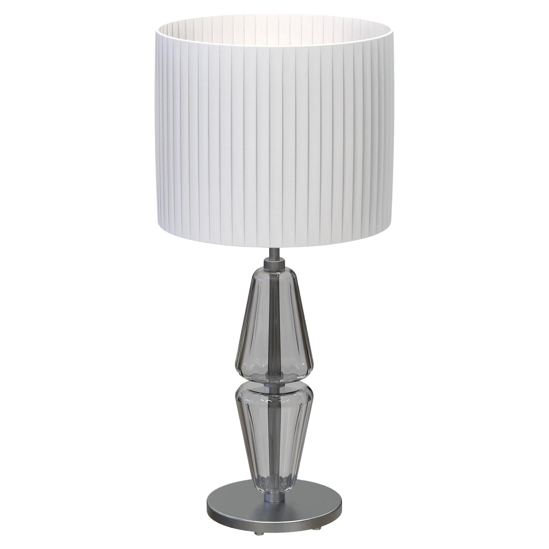 VERDI Handgefertigte moderne Tischlampe aus Muranoglas Made in Italy