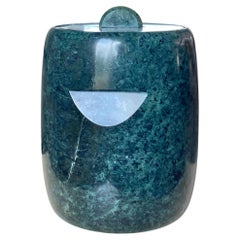 Verdi Marble Modernist Ice Bucket (Attr. to Georges Briard)
