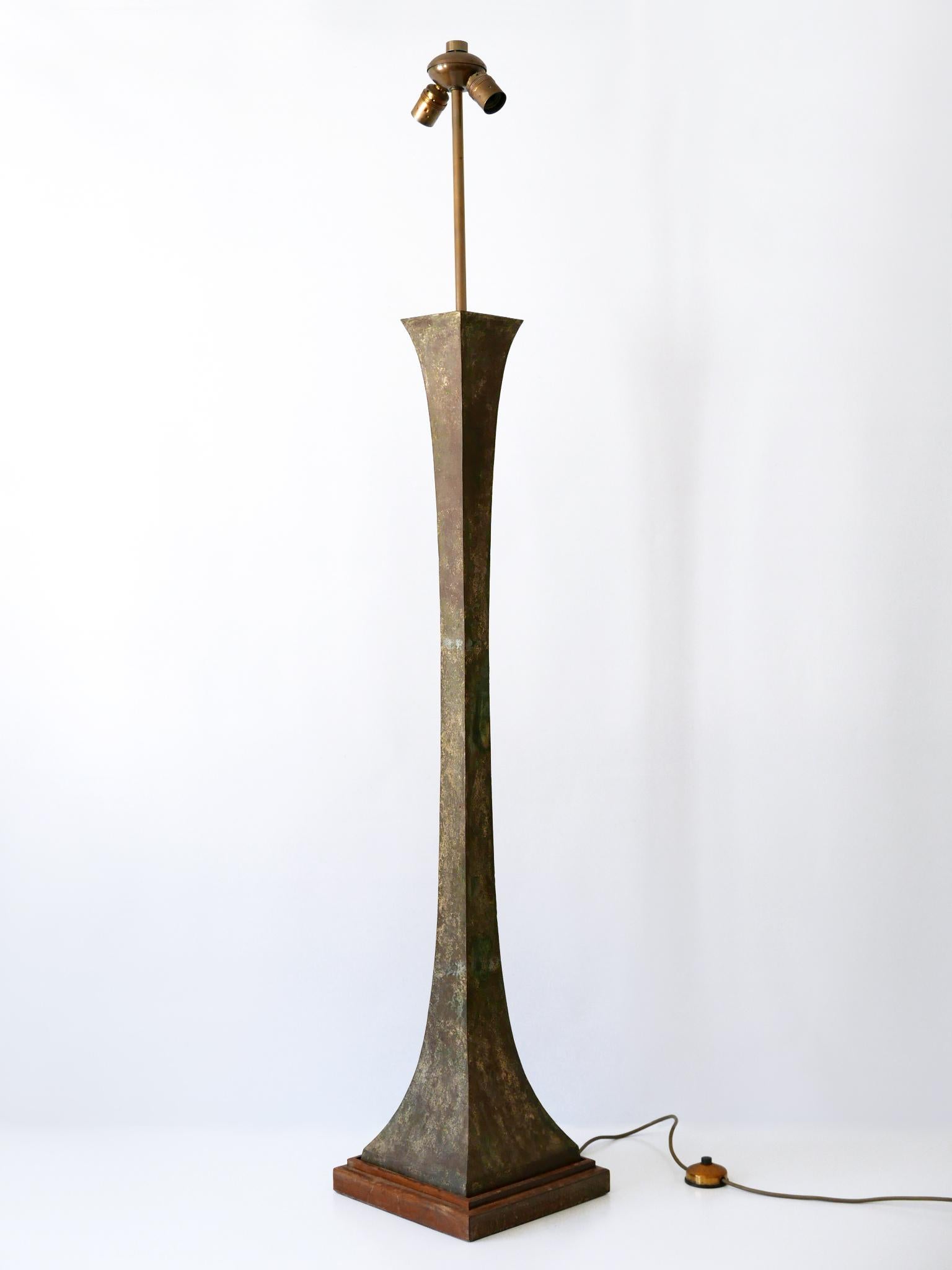 Verdigris Bronze Floor Lamp by Stewart Ross James for Hansen Lighting, 1960s For Sale 2