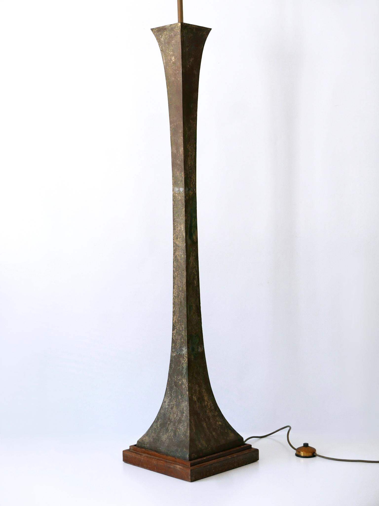 Verdigris Bronze Floor Lamp by Stewart Ross James for Hansen Lighting, 1960s For Sale 4