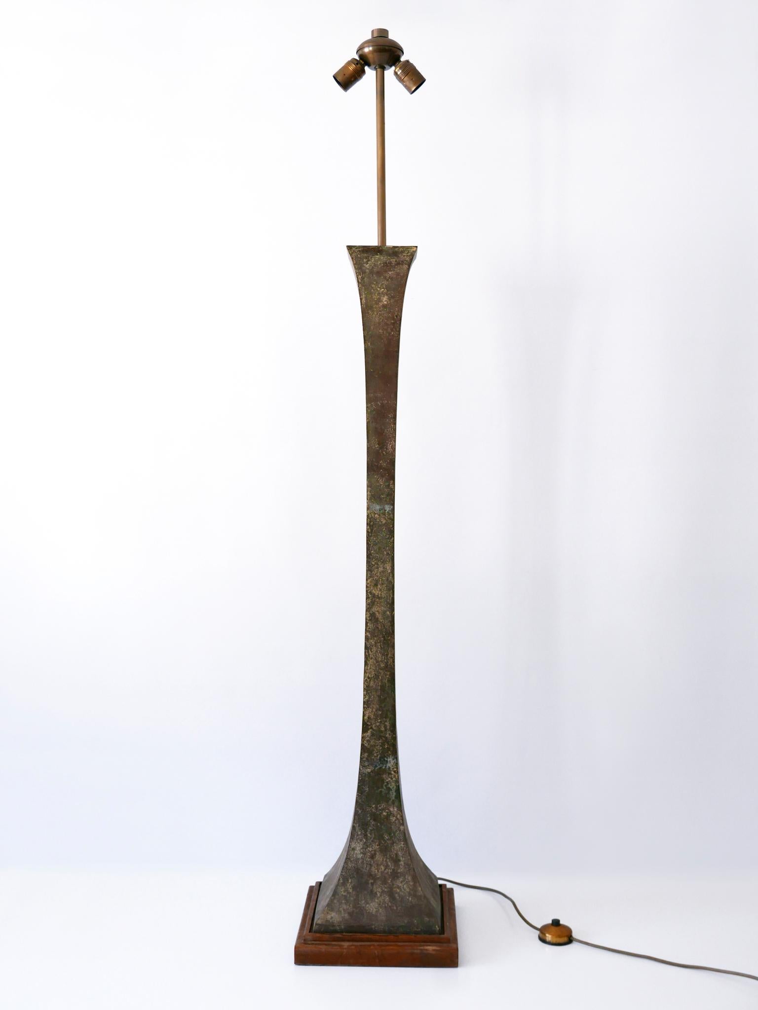 Lámpara de pie Verdigris Bronce de Stewart Ross James para Hansen Lighting, años 60 en venta 1