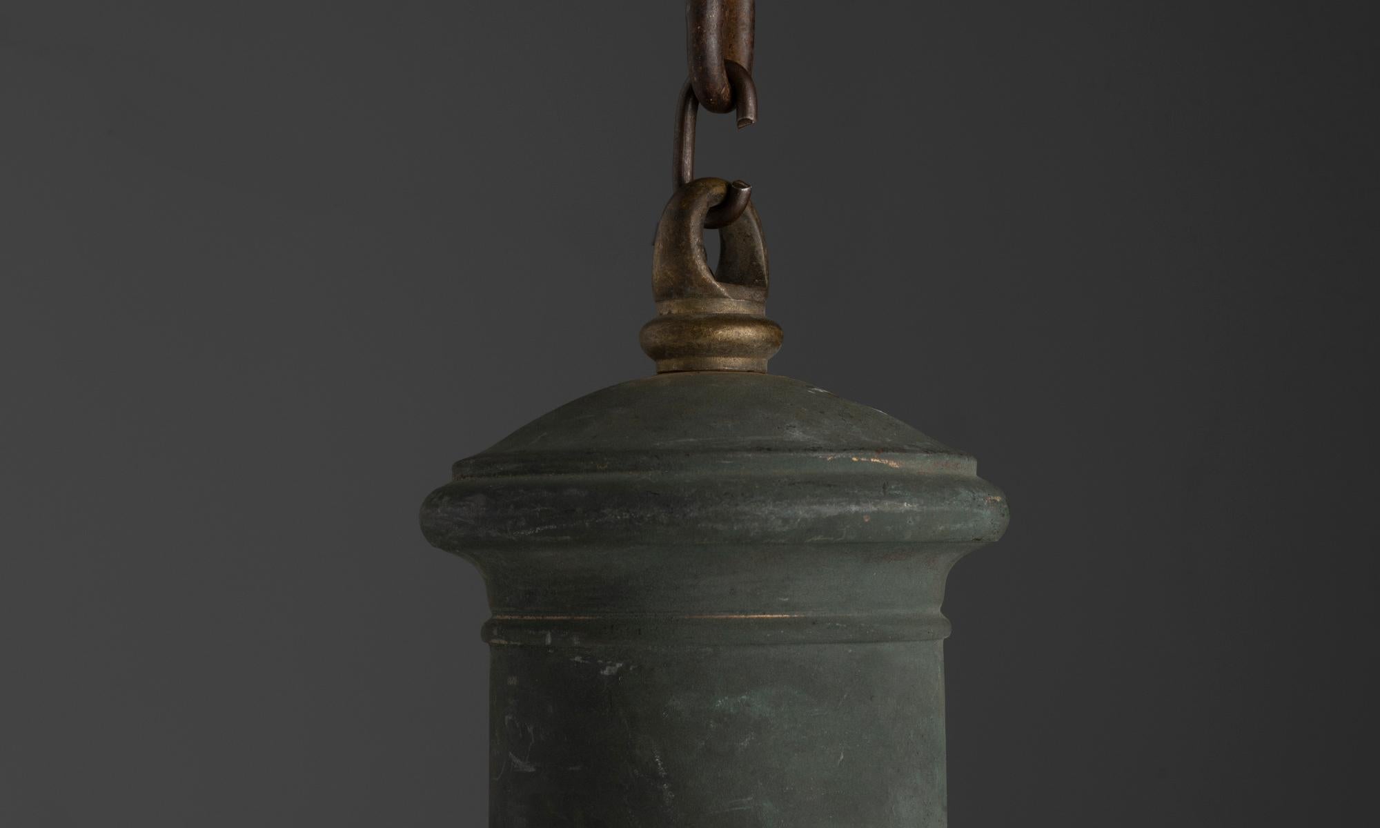 Néerlandais Pendentif en cage en vert-de-gris, Pays-Bas vers 1900 en vente