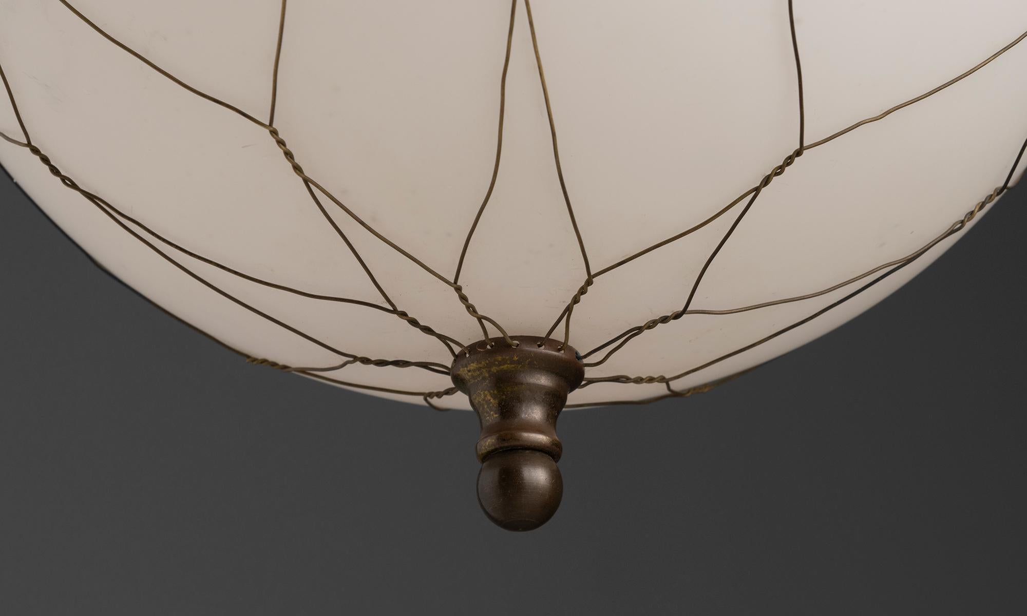 Cuivre Pendentif en cage en vert-de-gris, Pays-Bas vers 1900 en vente