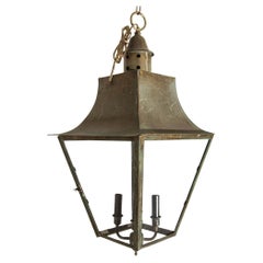 Verdigris Copper Brass Hanging Hall Lantern