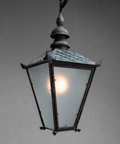 Verdigris Copper Lantern by Foster & Pullen