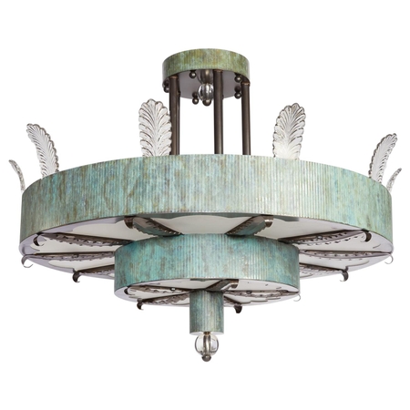 Verdigris Eltham Pendant Fixture by David Duncan