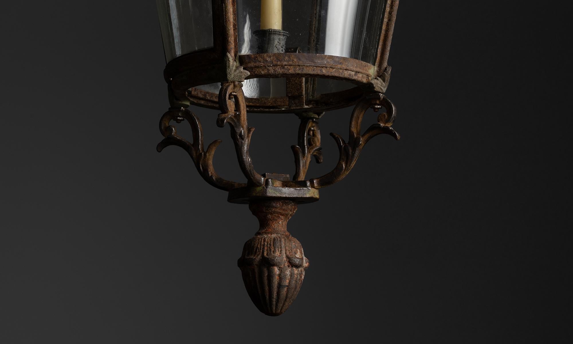 Brass Verdigris Lanterns, Italy circa 1850 For Sale