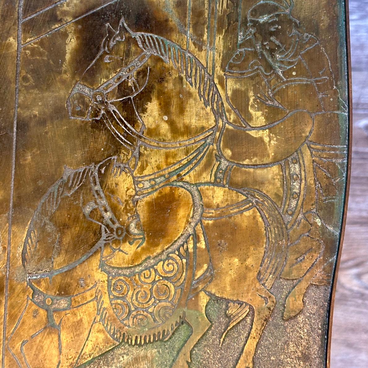 American Verdigris Laverne Coffee Table For Sale