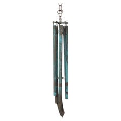 Verdigris Wind Chime in the style of Paolo Soleri and Walter Lamb 