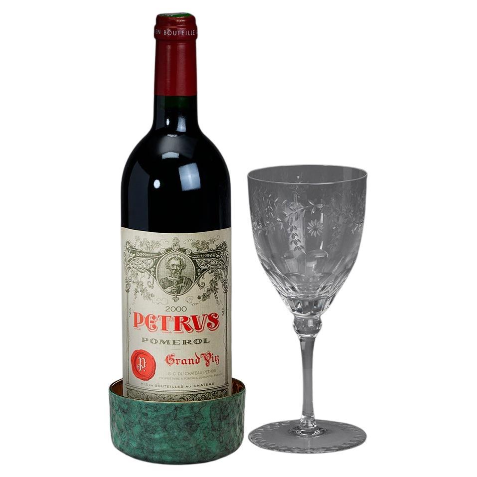 Eaglador - Verdigris Wine Bottle Coaster, Cast in Bronze For Sale